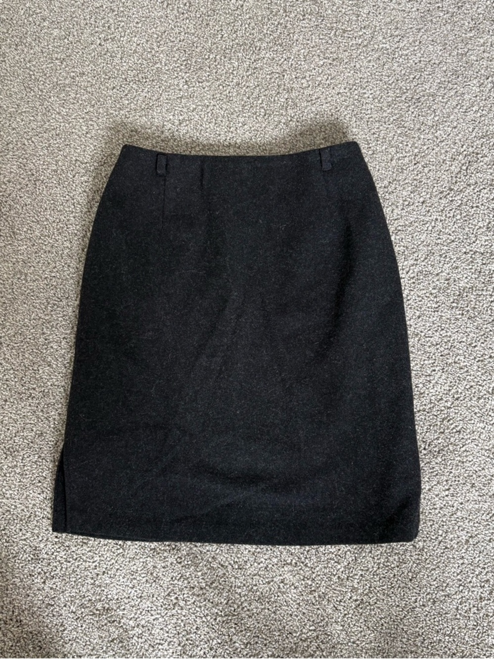 Vintage Wool-Blend Mini/Pencil Skirt